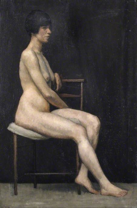 Portrait of a Seated Female Nude