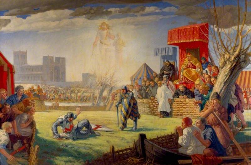 The Trial by Combat of Henry de Essex and Robert de Montfort at Reading, 8 April 1163