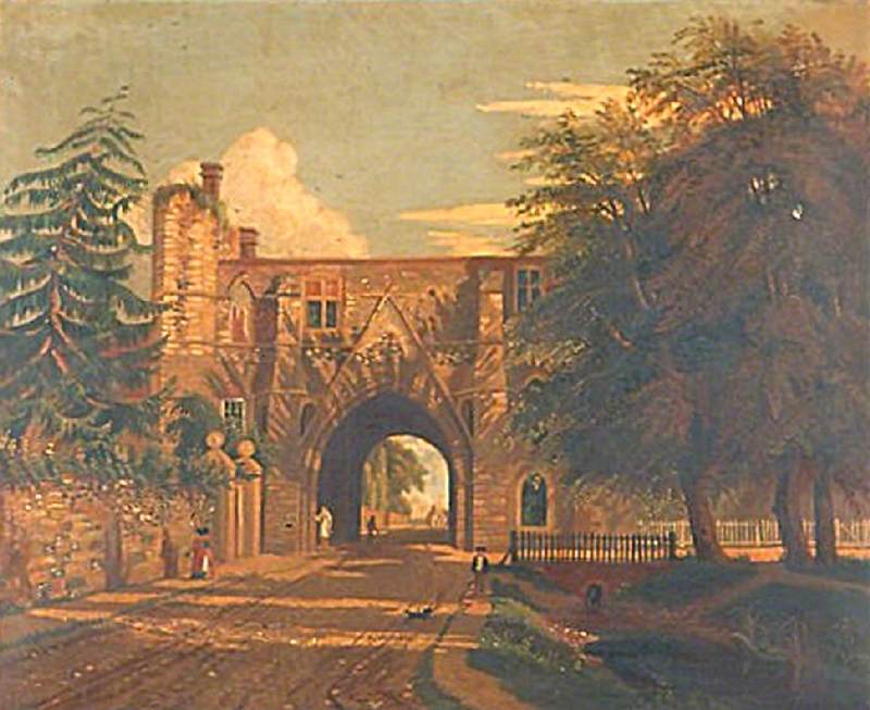View of the Abbey Gateway, Reading, Berkshire