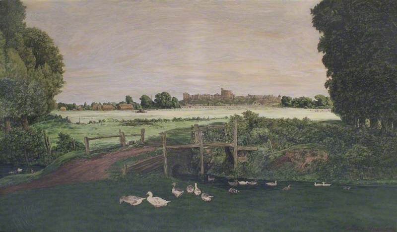 View of Windsor Castle from Eton Wick