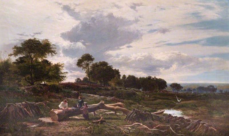 Landscape with Woodcutter