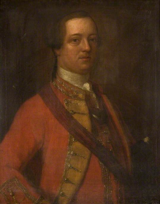 Portrait of an Officer in a Red Tunic with a Sash