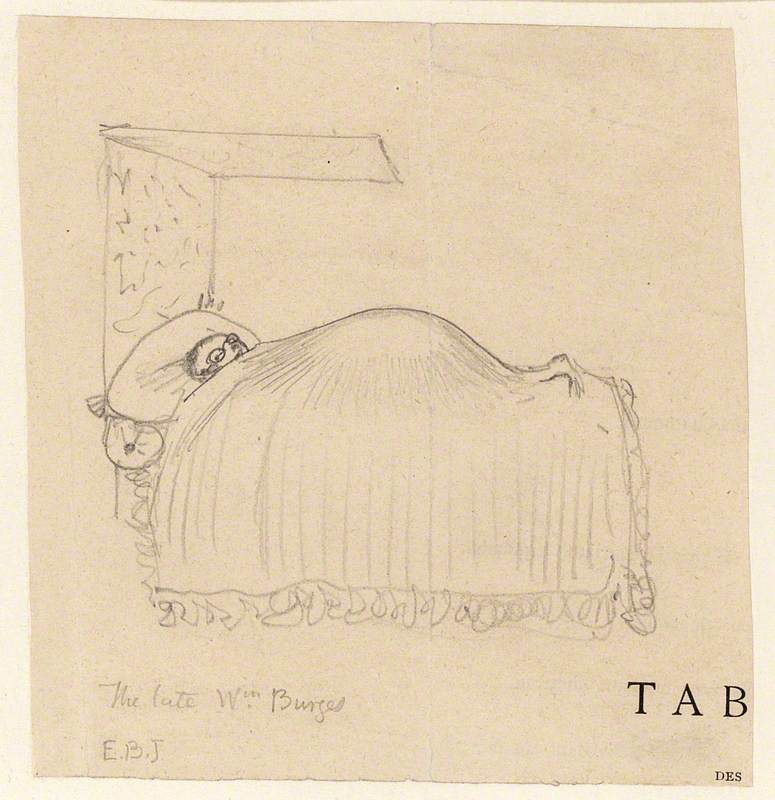 William Burges in Bed