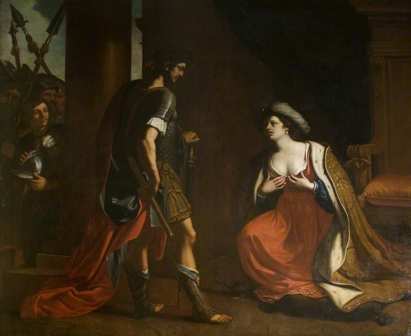 Caesar (or Octavius) and Cleopatra