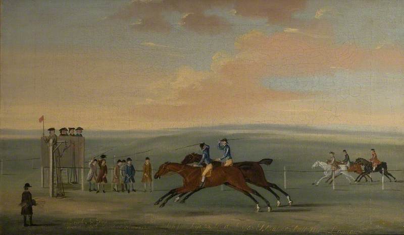 'Brisk' and 'Fox' Running a Match over the Round Course at Newmarket