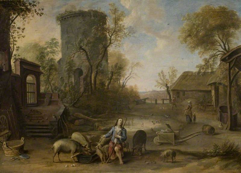 The Prodigal Son Feeding the Pigs*