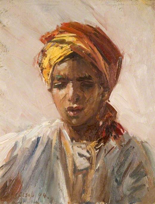 Head of a Bedouin Arab Boy