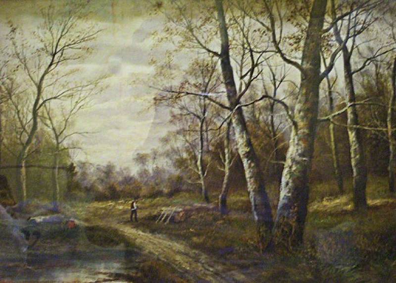 Woodman in a Forest