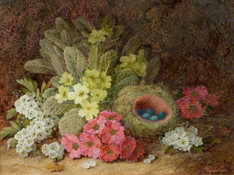 Still Life with Flowers and a Bird's Nest