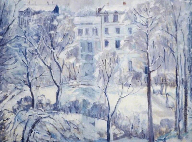 Snow in Russell Square