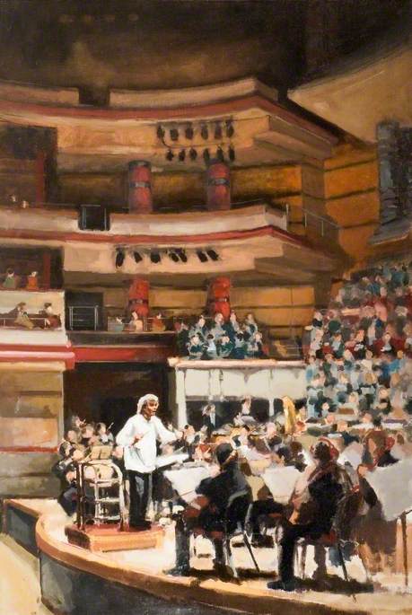Sir Simon Rattle (b.1955), Conducting the City of Birmingham Symphony Orchestra in Symphony Hall, Birmingham