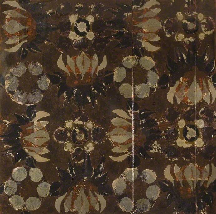 Design for an Axminster Carpet with Wool Samples