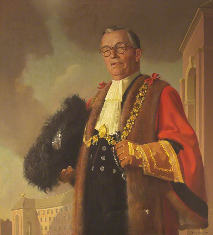 Alderman Harry Crook (1889–1970), JP, Lord Mayor of Bristol (1955–1956), Founder and Chairman of the Kleen-E-Zee Brush Company Ltd