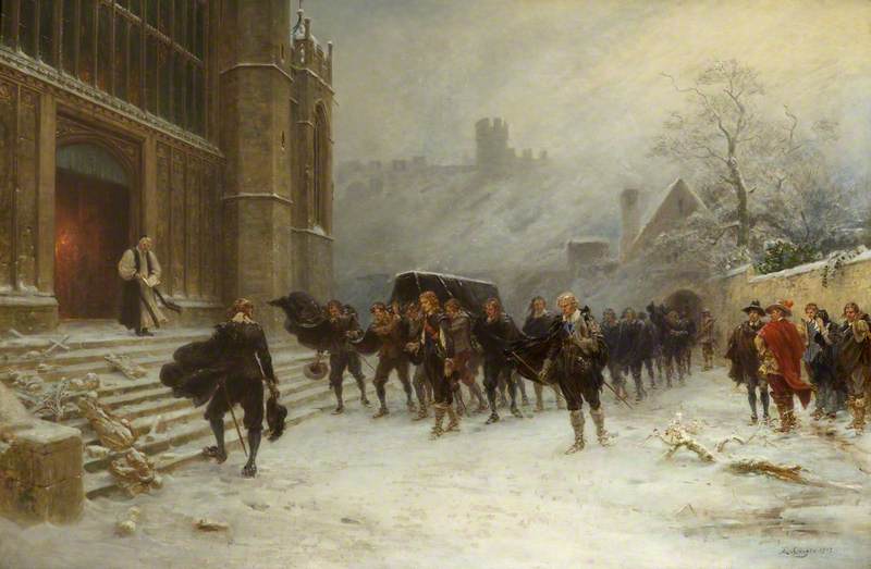 Funeral of Charles I, St George's Chapel, Windsor, 1649