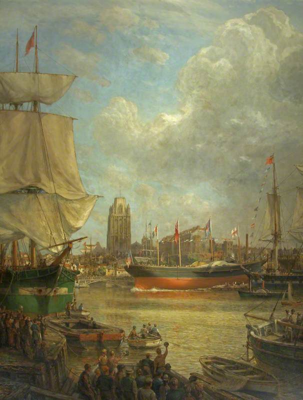 The Launch of the 'Great Western' in 1837