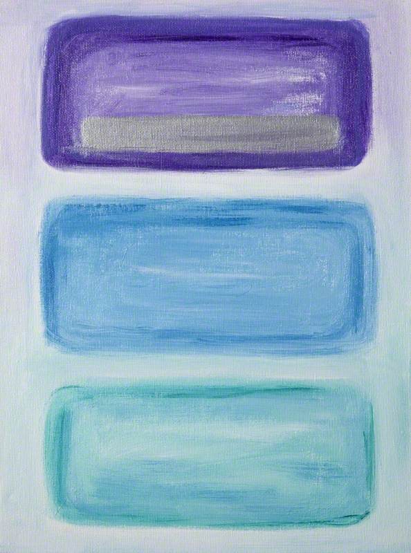 Blue, Green and Purple Abstract, No. 5