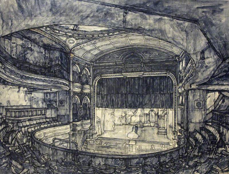 The Darkened Theatre, Interior Scene of the Bristol Empire and Music Hall in the 1940s