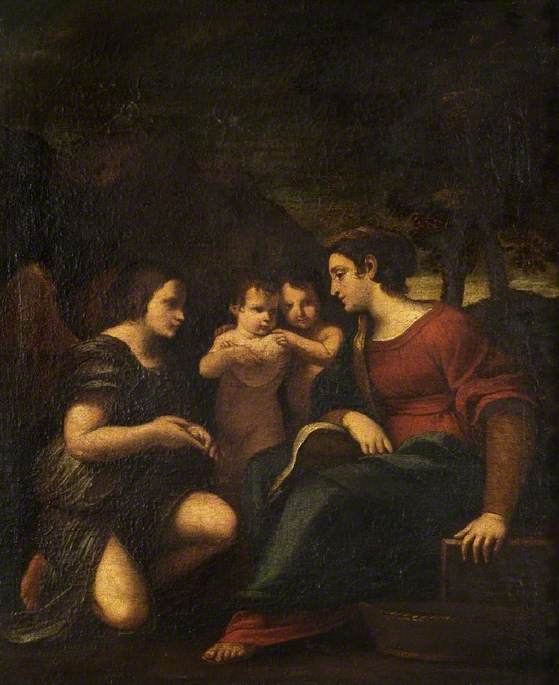 The Virgin with an Angel, the Child Christ and Saint John the Baptist