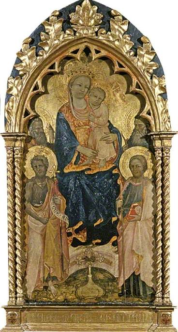 Virgin and Child with Saint John the Baptist, Saint James, Saint Andrew and Possibly Saint Anthony Abbot