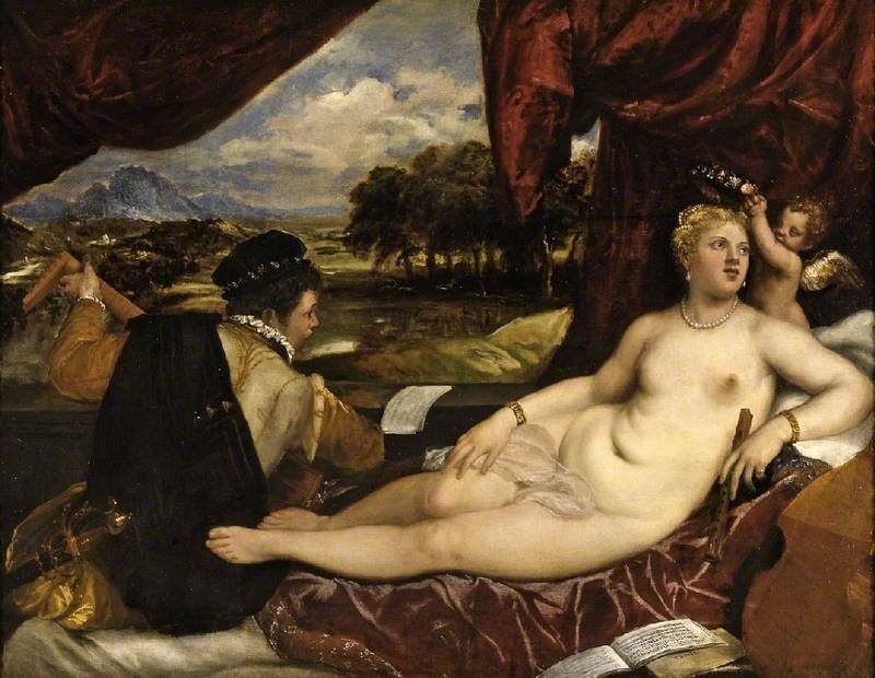 Venus and Cupid with a Lute Player