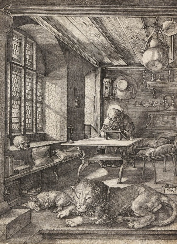 St Jerome in his study