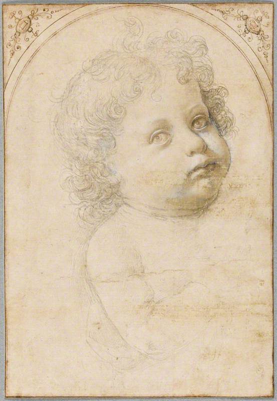 Head and Shoulder of a Baby, Turned towards the Right