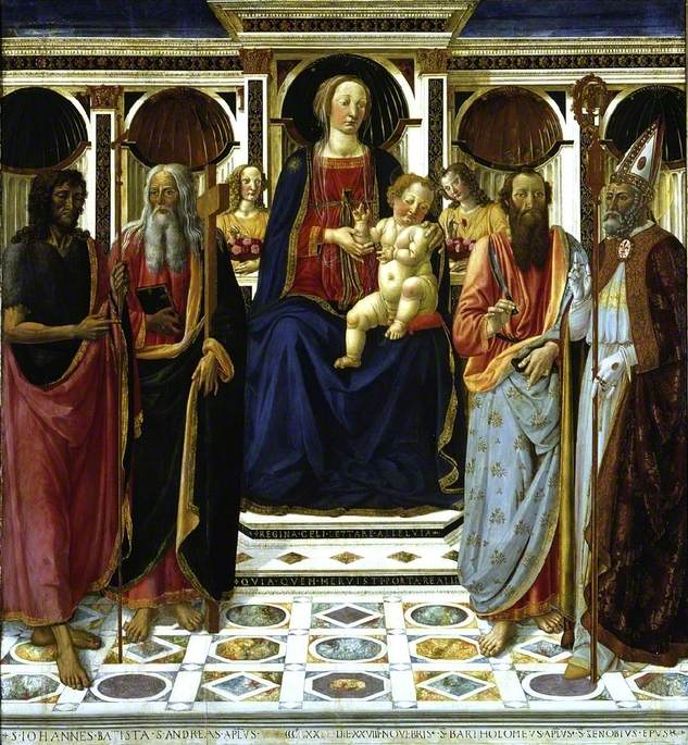 Virgin and Child with Saint John the Baptist, Saint Andrew, Saint Bartholomew and Saint Zenobius
