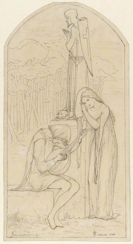 Illustration to Coleridge's Poem 'Genevieve'