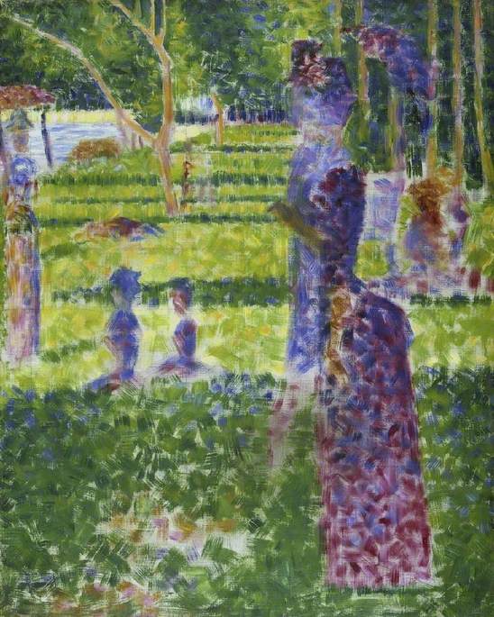 Study for 'A Sunday on the Island of La Grand Jatte': Couple Walking