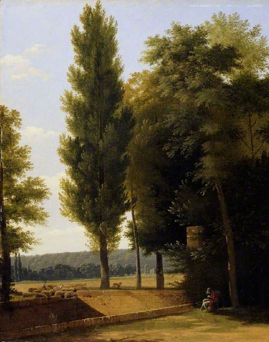 Oil Painting Replica An Italian Villa by Jean Victor Bertin (1767-1842,  France)