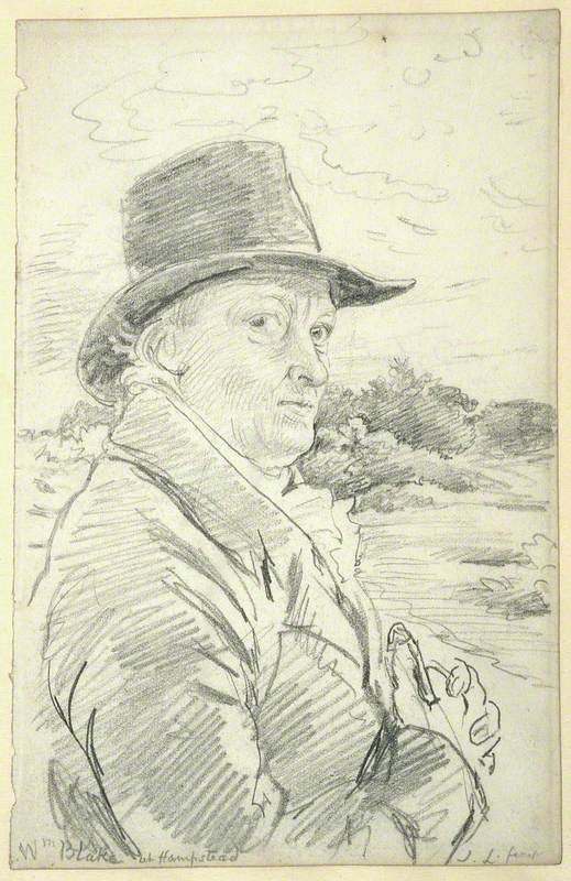 William Blake Wearing a Hat
