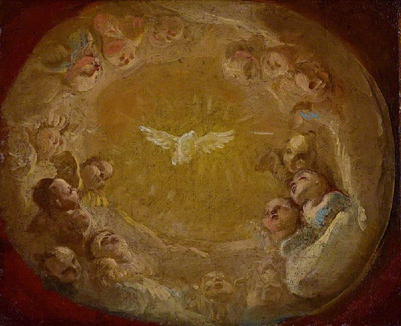 The Dove of the Holy Ghost Surrounded by Cherubim