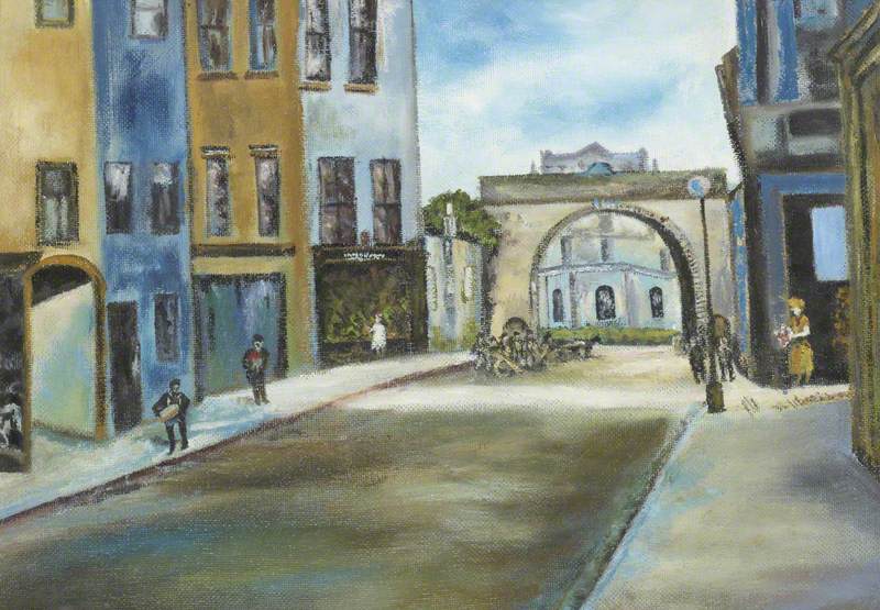 View along Tangier Street and Bransty Arch, Whitehaven