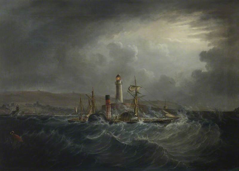 Steamer 'Whitehaven' in a Storm off Whitehaven