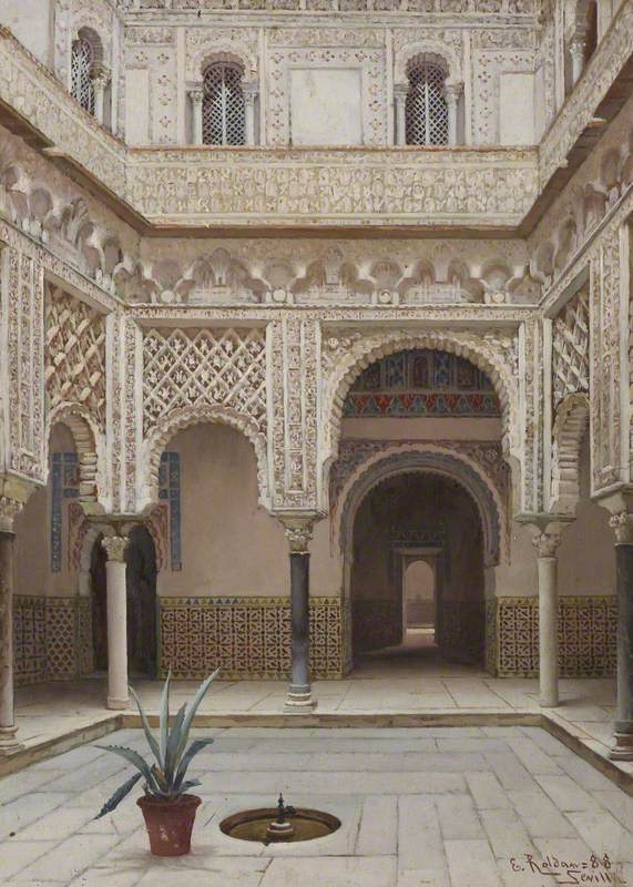 Courtyard in the Alcázar, Seville