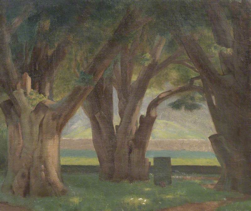 Yews in Mardale Church Yard before Destruction