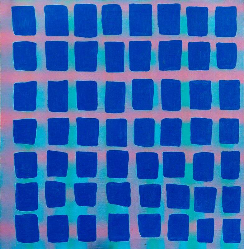 Pink Dots II (Purple Squares)