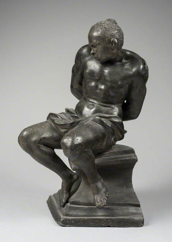 Figure of a Chained Captive, after Pietro Tacca's Enslaved Figures on the Monument to Ferdinand I de' Medici in Leghorn, Italy