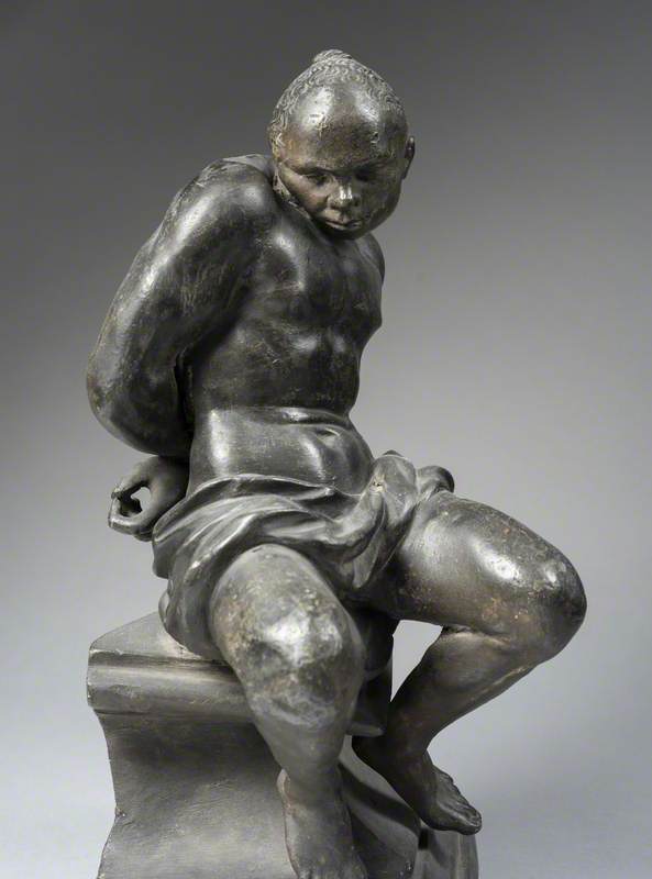 Figure of a Chained Captive, after Pietro Tacca's Enslaved Figures on the Monument to Ferdinand I de' Medici in Leghorn, Italy
