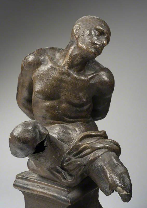 Figure of a Chained Captive, after Pietro Tacca's Enslaved Figures on the Monument to Ferdinand I de' Medici in Leghorn, Italy