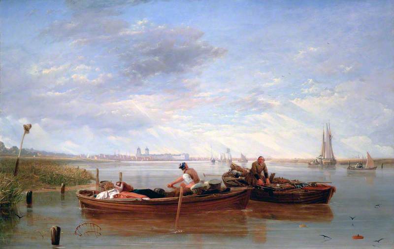 View of Greenwich Hospital and the River Thames Taken on the Isle of Dogs