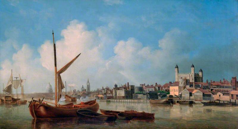 View on the River Thames near the Tower of London