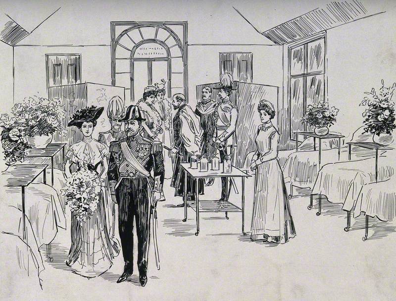 Royal Victoria Hospital, Belfast: A Visit by the King and Queen to the Clarence Ward