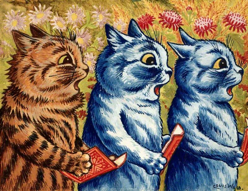 Three Cats Singing