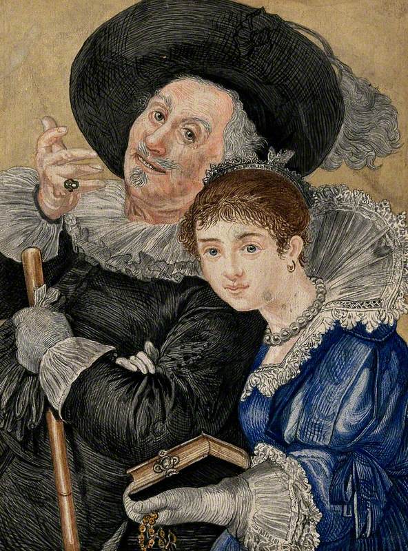 A Man and a Woman in Seventeenth-Century Costume