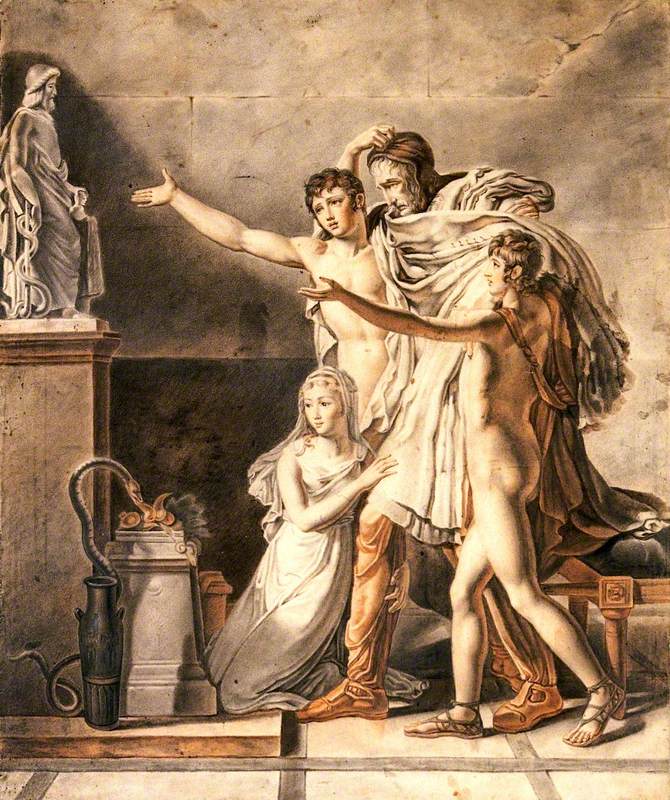 Four People Praying to Aesculapius