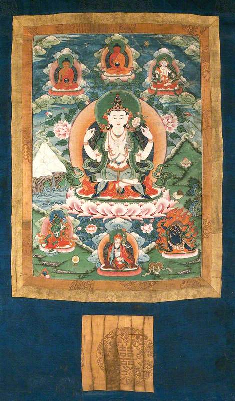 The Bodhisattva Avalokiteśvara and Buddhist Deities
