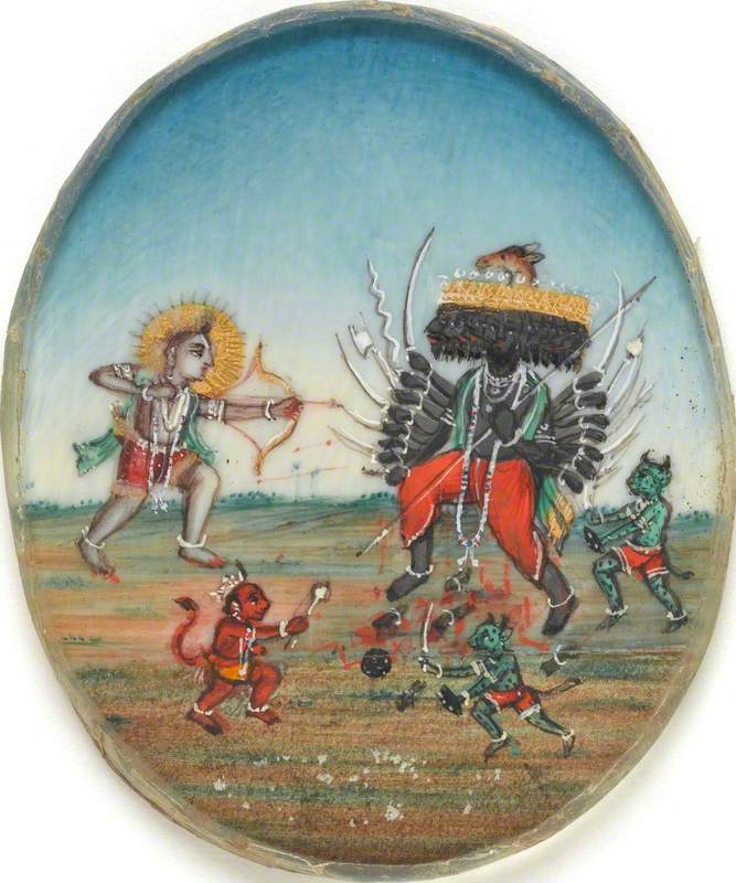 Rama Fighting Ravana