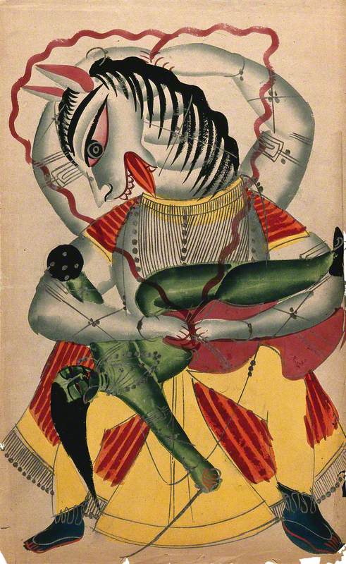 Narasimha Rending the Demon Hiranyakasipu