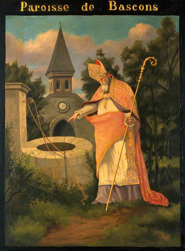 Saint Amand Blessing the Healing Well of Bascons